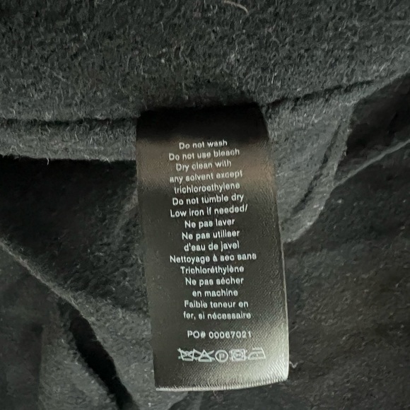 R&B black Thea Italian wool coat - Picture 3 of 10